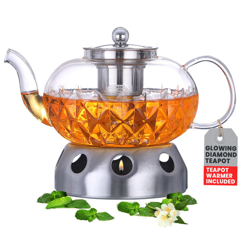 Large Glass Teapot Kettle with Infuser