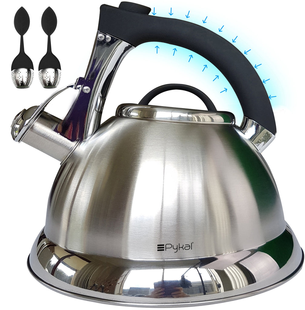 Electric Kettles for Boiling Water 3 Liter Stainless Steel Whistling Tea  Kettle- Whistling Tea Pot for Stovetop Hot Water Fast to Boil, Teapot That