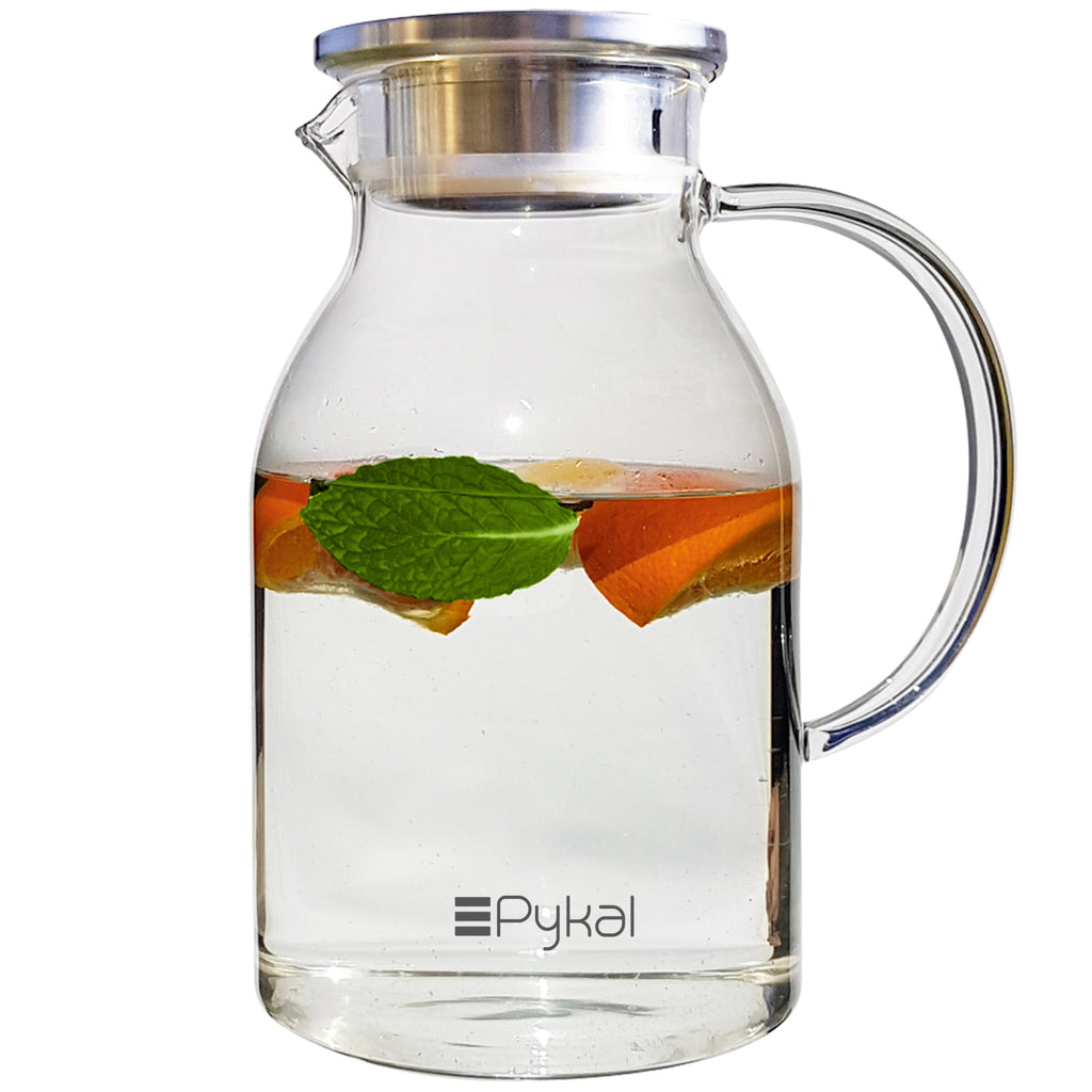 Water Pitcher with Spout –Elegant Serving Carafe for Water, Juice